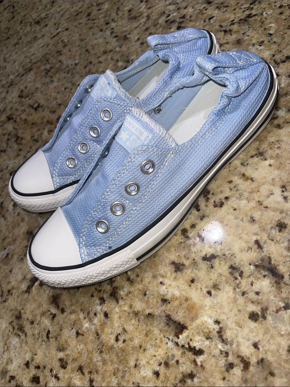 Converse All Star Shoreline Slip-On Sneakers in Light Blue